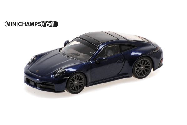 MINICHAMPS 1/64 ポルシェ 911 (992.2) カレラ 2025 ブルーメタリック  [No.640064022]