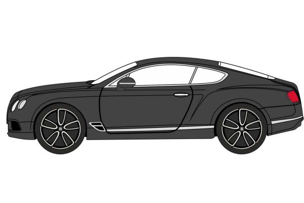 OXFORD 1/76scale Bentley Continental GT Onyx Black  [No.OX76BCGT003]