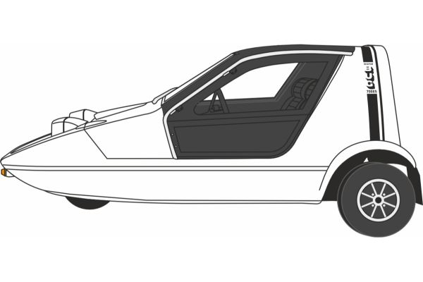 OXFORD 1/76 ボンド バグ ホワイト  [No.OX76BUG002]