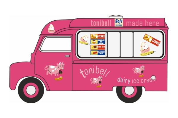 OXFORD 1/76 ベッドフォード CA アイスクリームバン Tonibell  [No.OX76CA004]