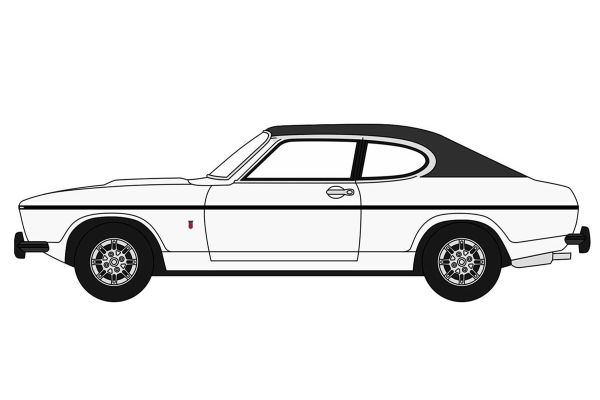 OXFORD 1/76scale Ford Capri Mk2 White  [No.OX76CPR003]