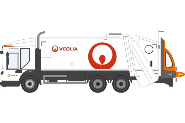 OXFORD 1/76scale Dennis Eagle Olympus Garbage Truck Veolia  [No.OX76DE002]