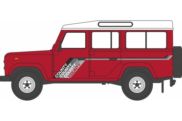 OXFORD 1/76 ランドローバー ディフェンダー LWB セントワゴン マサイレッド  [No.OX76DEF018]