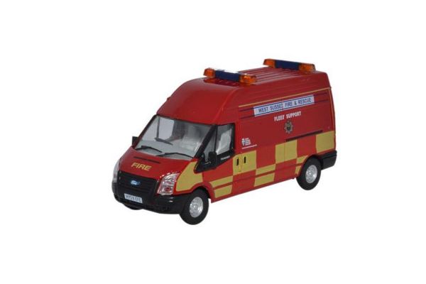 OXFORD 1/76scale フォード トランジット LWB ハイルーフ West Sussex Fire & Rescue Red [No.OX76FT020]