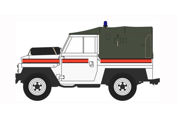 OXFORD 1/76scale Land Rover Lightweight RAF Akrotiri Police Car  [No.OX76LRL010]
