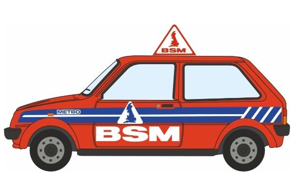 OXFORD 1/76scale Austin Mini Metro British School of Motoring (BSM) Driving School Vehicle  [No.OX76MET003]