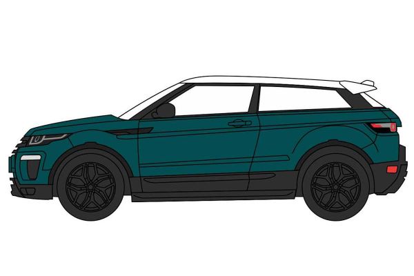 OXFORD 1/76scale Range Rover Evoque Coupe (Facelift) Eintry Green  [No.OX76RRE003]