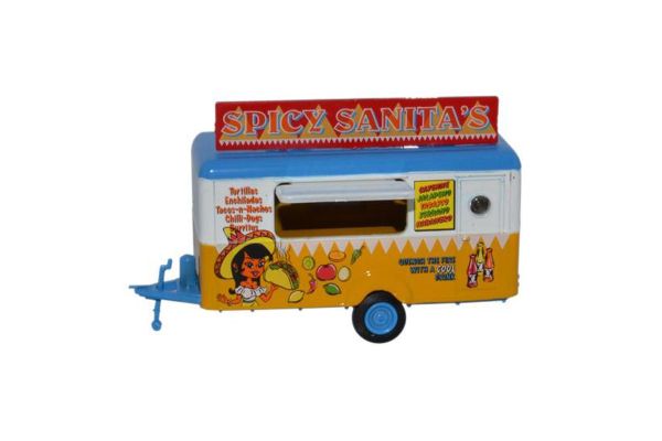 OXFORD 1/87scale Taco sales trailer (towing part) Spicy Sanitas  [No.OX87TR013]