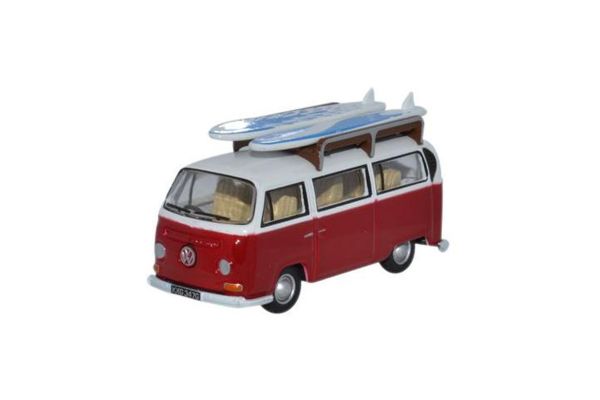 OXFORD 1/76scale VW Bay Window バス サーフボード付 Red [No.OX76VW024]