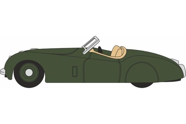 OXFORD 1/76scale Jaguar XK120 British Racing Green  [No.OX76XK12006]