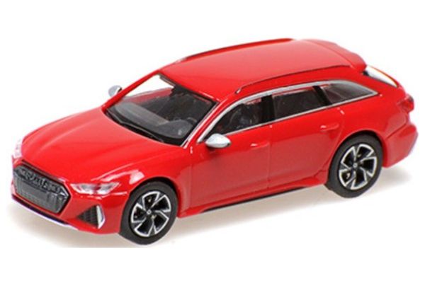 MINICHAMPS 1/87 アウディ RS 6 アバント 2019 レッドメタリック  [No.870010010]