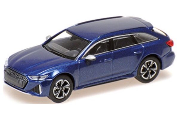 MINICHAMPS 1/87 アウディ RS 6 アバント 2019 ブルーメタリック  [No.870010011]