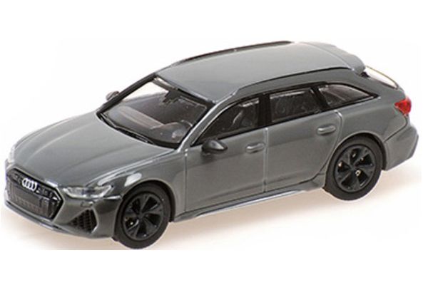 MINICHAMPS 1/87 アウディ RS 6 アバント 2019 グレー  [No.870010012]