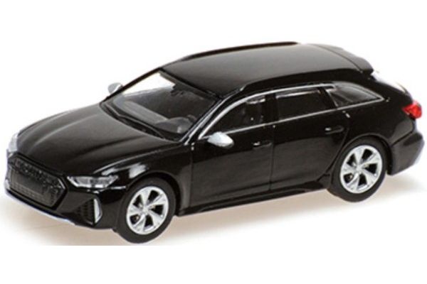 MINICHAMPS 1/87 アウディ RS 6 アバント 2019 ブラックメタリック  [No.870010014]