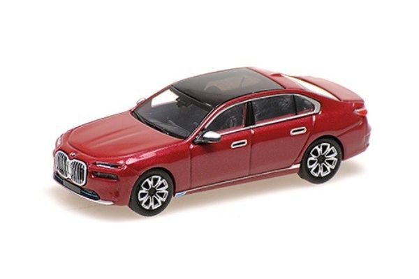 MINICHAMPS 1/87 BMW I7 2023 レッドメタリック  [No.870024504]