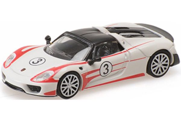 MINICHAMPS 1/87 ポルシェ 918 スパイダー 2015 SALZBURG レーシング デザイン  [No.870062137]