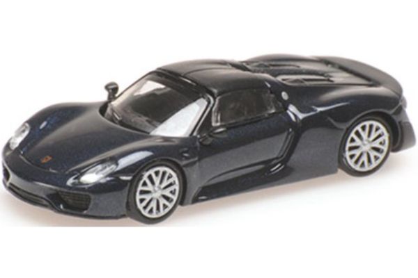 MINICHAMPS 1/87 ポルシェ 918 スパイダー 2015 ブルー  [No.870062138]