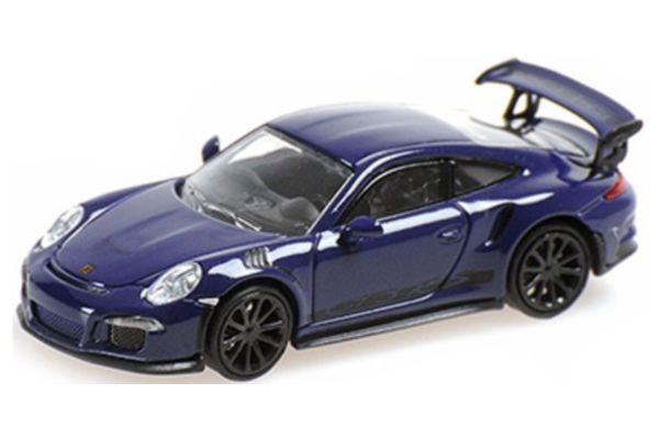 MINICHAMPS 1/87 ポルシェ 911 GT3 RS 2015 ウルトラヴァイオレット/ストライプ  [No.870063228]