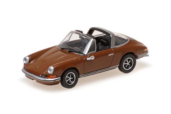 MINICHAMPS 1/87 ポルシェ 911 タルガ 1972 ブラウンメタリック  [No.870064560]