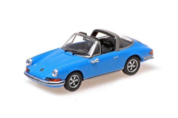 MINICHAMPS 1/87 ポルシェ 911 タルガ 1972 ブルー  [No.870064562]