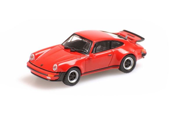 MINICHAMPS 1/87scale PORSCHE 911 TURBO – 1977 – RED  [No.870066100]