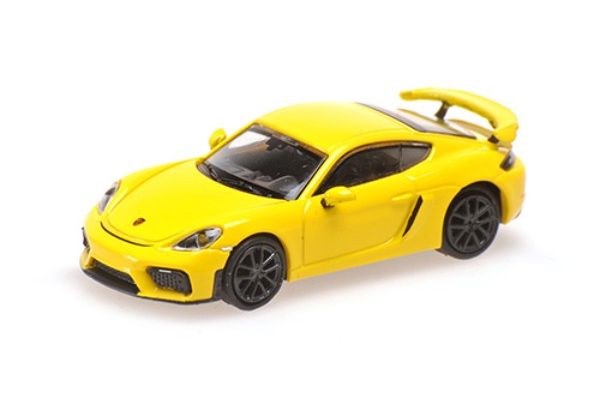 MINICHAMPS 1/87 ポルシェ 718 ケイマン GT4 (981) 2019 イエロー  [No.870067602]