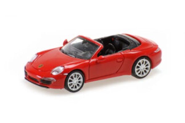 MINICHAMPS 1/87 ポルシェ 911 カブリオレ 2012 レッド  [No.870068030]