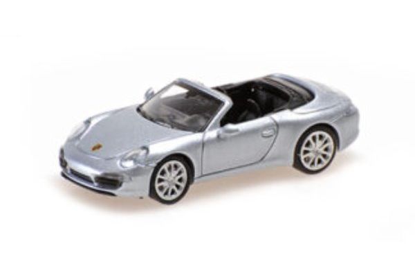 MINICHAMPS 1/87 ポルシェ 911 カブリオレ 2012 シルバー  [No.870068032]