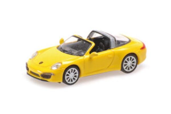 MINICHAMPS 1/87 ポルシェ 911 タルガ 2014 イエロー  [No.870068040]