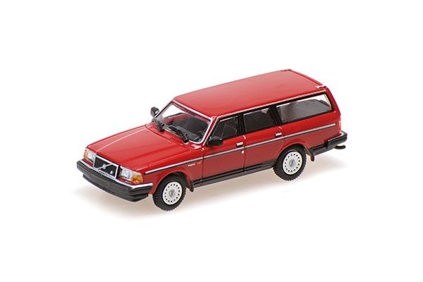 MINICHAMPS 1/87 ボルボ 240 GL ブレーク 1986 レッド  [No.870171410]