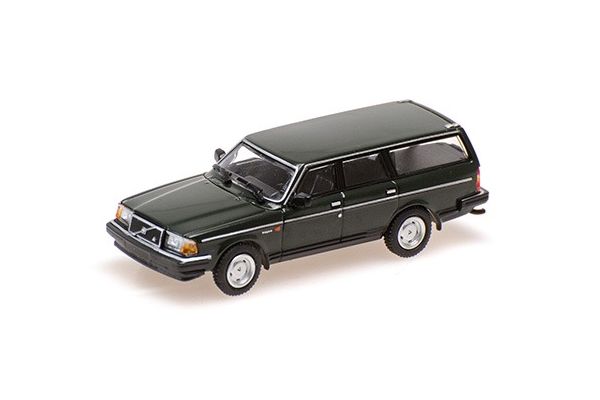 MINICHAMPS 1/87 ボルボ 240 GL ブレーク 1986 ダークグリーン  [No.870171414]