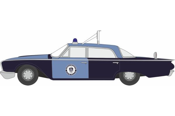 OXFORD 1/87 1960 フォード フェアレーン セダン マサチューセッツ州警察 レーダーカー  [No.OX87FF60002]