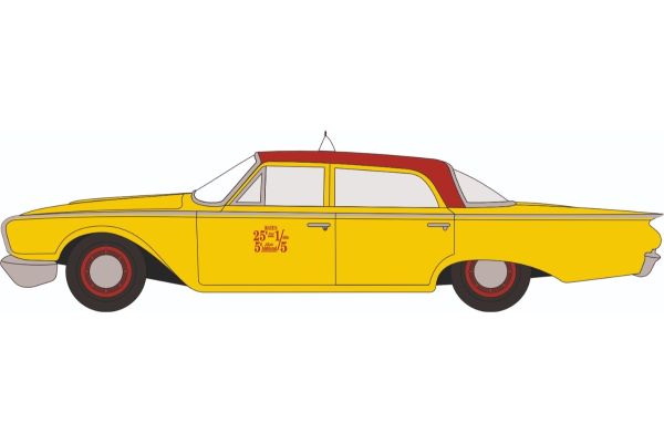 OXFORD 1/87 1960 フォード フェアライン セダン NYC タクシー  [No.OX87FF60003]