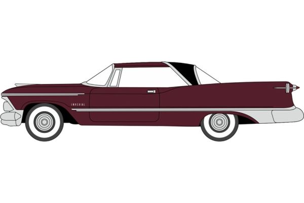 OXFORD 1/87 インペリアル クラウン 2ドア ハードトップ 1959 ラディアントレッド/ブラック  [No.OX87IC59003]