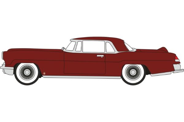 OXFORD 1/87scale 1956 Lincoln Continental MkII Dark Red  [No.OX87LC56005]