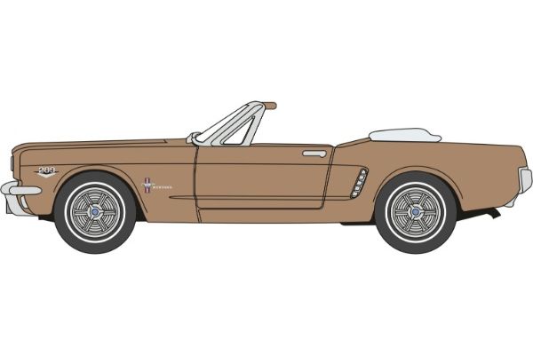 OXFORD 1/87scale 1965 Ford Mustang Convertible Prairie Bronze  [No.OX87MU65007]