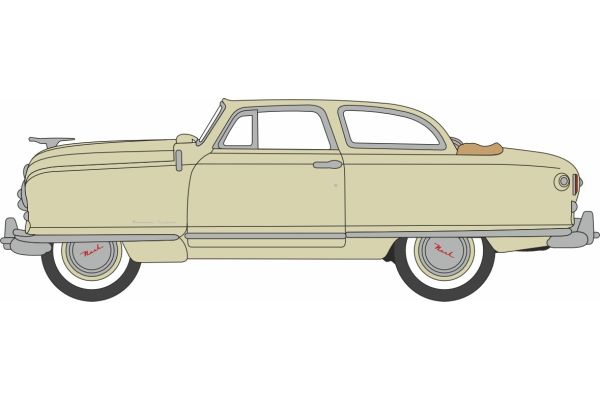 OXFORD 1/87 1950 ナッシュ ランブラー カスタム ランドー コンバーチブル オープン シャンパン アイボリー  [No.OX87NR50002]