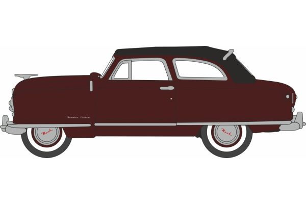 OXFORD 1/87 1950 ナッシュ ランブラー カスタム ランドー コンバーチブル (クローズド) サンセット マルーン  [No.OX87NR50003]