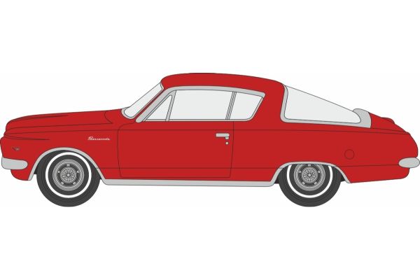 OXFORD 1/87 1965 プリムス バラクーダ ミディアム レッド  [No.OX87PB65002]