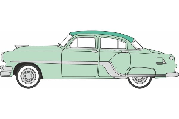 OXFORD 1/87 1954 ポンティアック チーフテン 4ドア シャノン グリーン/ブルックミア グリーン  [No.OX87PC54005]