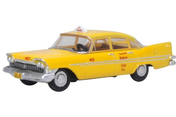 OXFORD 1/87scale Plymouth Belvedere Sedan 1959 Tanner Yellow Cab Co. S California  [No.OX87PS59002]