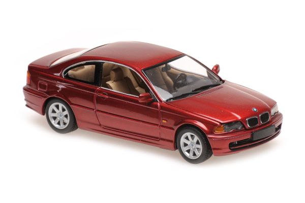MINICHAMPS 1/43scale BMW 3ER Coupe (E46) 1999 Red Metallic  [No.940028320]