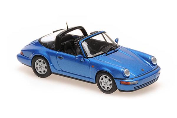 MINICHAMPS 1/43scale Porsche 911 Targa (964) 1991 Blue Metallic  [No.940061362]