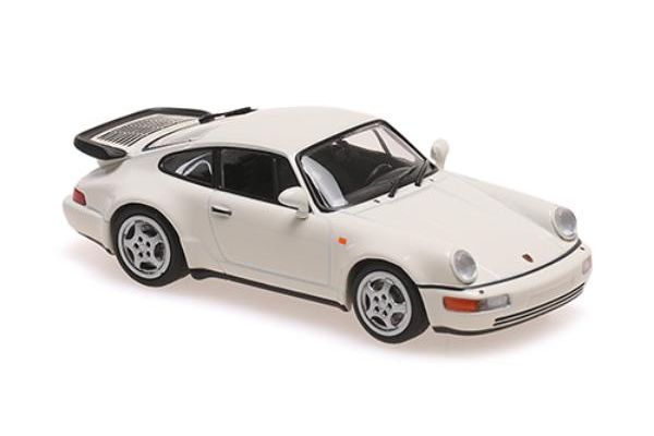 MINICHAMPS 1/43scale Porsche 911 Turbo (964) 1990 White  [No.940069105]