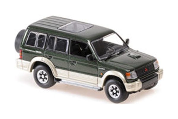 MINICHAMPS 1/43 ミツビシ パジェロ LWB 1991 グリーンメタリック  [No.940163471]