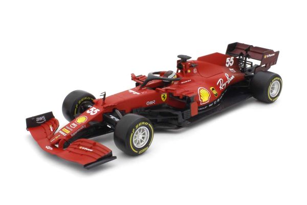Bburago 1/18scale Ferrari SF21(2021)  No.55  C.Sainz Jr.  [No.18-16809S]
