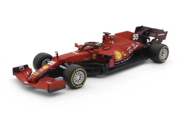 Bburago 1/43scale Ferrari SF21 No.55 Scuderia Ferrari Formel 1 2021 C.Sainz case/base  [No.18-36828S]
