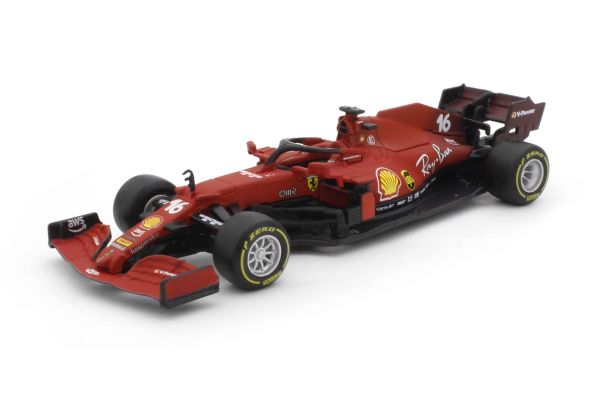 Bburago 1/43scale Ferrari SF21 No.16 Scuderia Ferrari Formel 1 2021 C.Leclerc windowbox  [No.18-36829L]