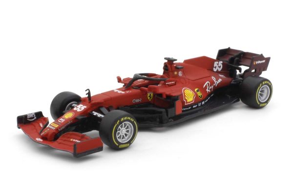 Bburago 1/43scale Ferrari SF21 No.55 Scuderia Ferrari Formel 1 2021 C.Sainz Jr.  Windowbox  [No.18-36829S]