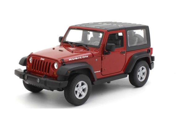 WELLY 1/24scale Jeep Wrangler Rubicon Soft Top 2007 Red  [No.WE22489HR]